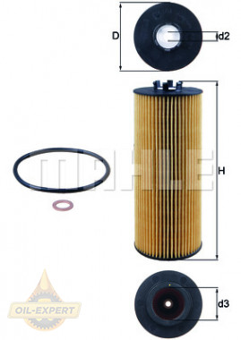 Mahle/Knecht Фильтр масляный MAHLE/KNECHT OX 164D - Картинка 2