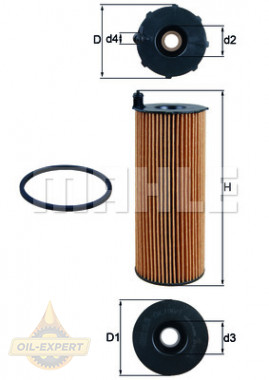 Mahle/Knecht Фильтр масляный MAHLE/KNECHT OX 196/1D - Картинка 2
