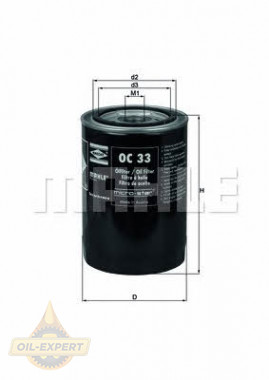 Mahle/knecht Фильтр масляный MAHLE/KNECHT OC 33 - Картинка 1