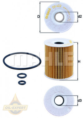 Mahle/knecht Фільтр масляний MAHLE/KNECHT OX 422D - Заображення 2