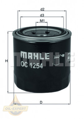 Mahle/Knecht Фильтр масляный MAHLE/KNECHT OC 1254 - Картинка 3