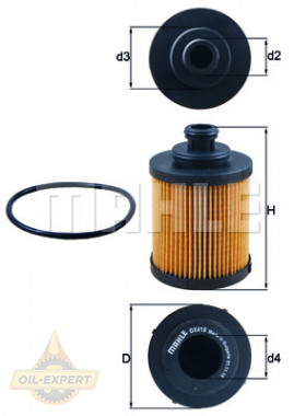 Mahle/Knecht Фильтр масляный MAHLE/KNECHT OX 418D - Картинка 2