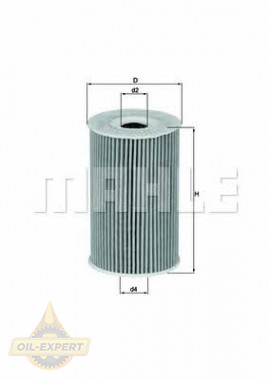 Mahle/Knecht Фильтр масляный MAHLE/KNECHT OX 351D - Картинка 1