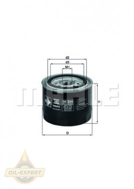 Mahle/Knecht Фільтр масляний MAHLE/KNECHT OC 204 - Заображення 2