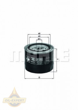 Mahle/Knecht Фільтр масляний MAHLE/KNECHT OC 204 - Заображення 1