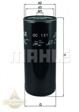Mahle/knecht Фильтр масляный MAHLE/KNECHT OC 121 - Картинка 2