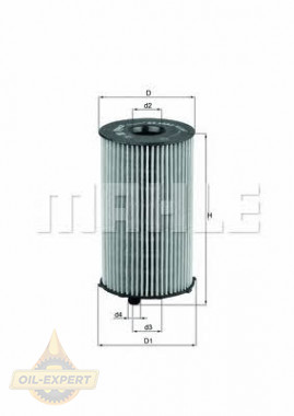 Mahle/Knecht Фильтр масляный MAHLE/KNECHT OX 205/2D - Картинка 1