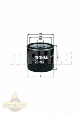 Mahle/Knecht Фильтр масляный MAHLE/KNECHT OC 242 - Картинка 1