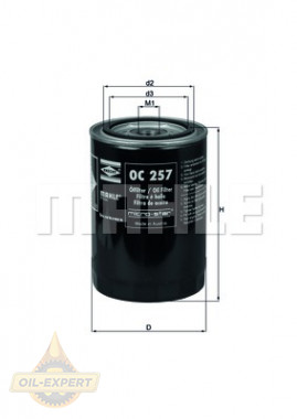 Mahle/knecht Фильтр масляный MAHLE/KNECHT OC 257 - Картинка 2