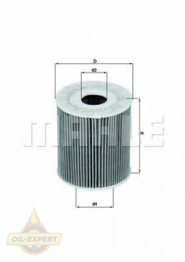 Mahle/knecht Фильтр масляный MAHLE/KNECHT OX 175D - Картинка 1