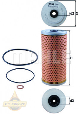 Mahle/knecht Фільтр масляний MAHLE/KNECHT OX 92D - Заображення 2