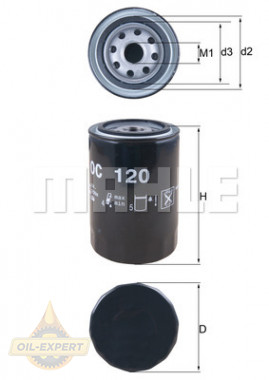 Mahle/Knecht Фильтр масляный MAHLE/KNECHT OC 120 - Картинка 2