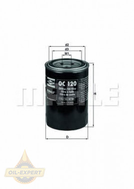 Mahle/Knecht Фильтр масляный MAHLE/KNECHT OC 120 - Картинка 1