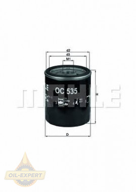 Mahle/Knecht Фильтр масляный MAHLE/KNECHT OC 535 - Картинка 1