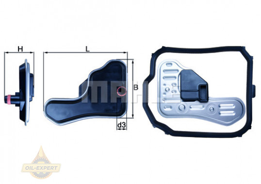 Mahle/knecht Фильтр АКПП MAHLE/KNECHT HX 148D - Картинка 2