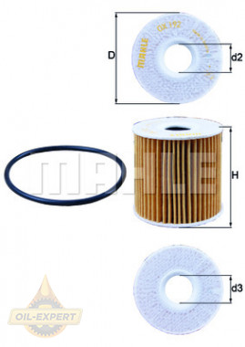 Mahle/Knecht Фильтр масляный MAHLE/KNECHT OX 192D - Картинка 3