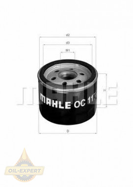Mahle/Knecht Фильтр масляный MAHLE/KNECHT OC 11 - Картинка 1