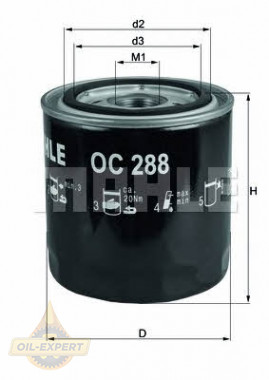 Mahle/Knecht Фильтр масляный MAHLE/KNECHT OC 288 - Картинка 1