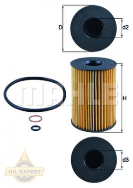 Mahle/knecht Фильтр масляный MAHLE/KNECHT OX 353/7D - Картинка 2