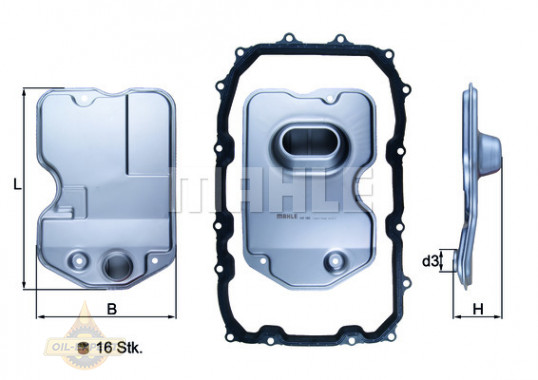 Mahle/knecht Фильтр АКПП MAHLE/KNECHT HX 160KIT - Картинка 2
