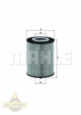 Mahle/Knecht Фильтр масляный MAHLE/KNECHT OX 367D - Картинка 1
