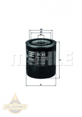 Mahle/knecht Фільтр масляний MAHLE/KNECHT OC 65 - Заображення 2