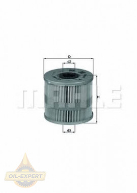 Mahle/Knecht Фильтр масляный MAHLE/KNECHT OX 122D - Картинка 1
