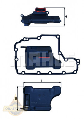 Mahle/knecht Фільтр АКПП MAHLE/KNECHT HX 157D - Заображення 2