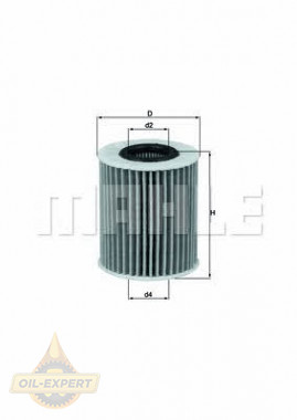 Mahle/Knecht Фильтр масляный MAHLE/KNECHT OX 413D2 - Картинка 1