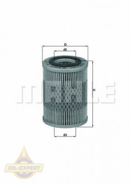 Mahle/Knecht Фильтр масляный MAHLE/KNECHT OX 159D - Картинка 1