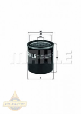 Mahle/Knecht Фильтр масляный MAHLE/KNECHT OC 601 - Картинка 1