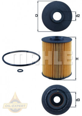 Mahle/knecht Фільтр масляний MAHLE/KNECHT OX 356D - Заображення 2
