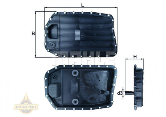 Mahle/knecht Піддон АКПП з фільтром MAHLE/KNECHT HX 154 - Заображення 2