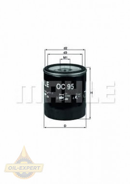 Mahle/Knecht Фильтр масляный MAHLE/KNECHT OC 95 - Картинка 1