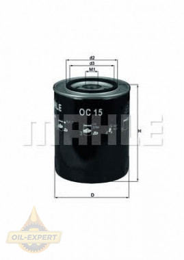 Mahle/Knecht Фильтр масляный MAHLE/KNECHT OC 15 - Картинка 1