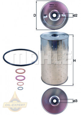 Mahle/Knecht Фильтр масляный MAHLE/KNECHT OX 30D - Картинка 2