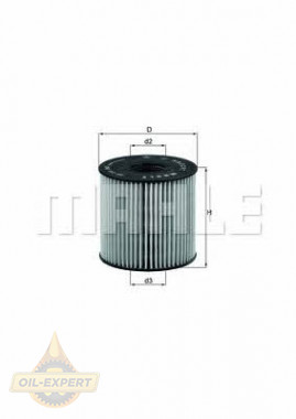 Mahle/knecht Фільтр масляний MAHLE/KNECHT OX 210D - Заображення 1