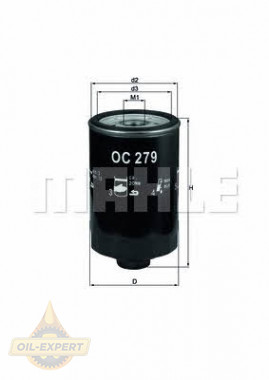 Mahle/knecht Фільтр масляний MAHLE/KNECHT OC 279 - Заображення 1