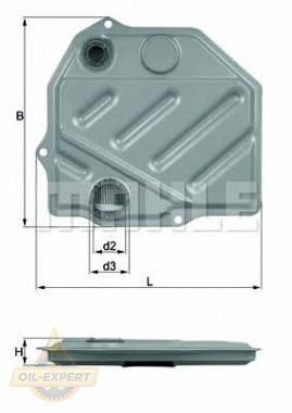 Mahle/knecht Фильтр АКПП MAHLE/KNECHT HX 46 - Картинка 1