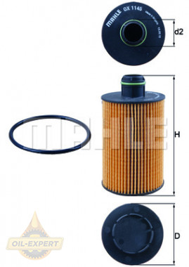 Mahle/knecht Фільтр масляний MAHLE/KNECHT OX 1145D - Заображення 1