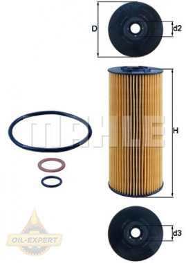Mahle/knecht Фильтр масляный MAHLE/KNECHT OX 137D2 - Картинка 3