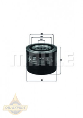 Mahle/Knecht Фильтр масляный MAHLE/KNECHT OC 77 - Картинка 2