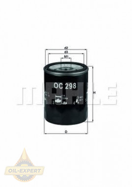 Mahle/Knecht Фильтр масляный MAHLE/KNECHT OC 298 - Картинка 1