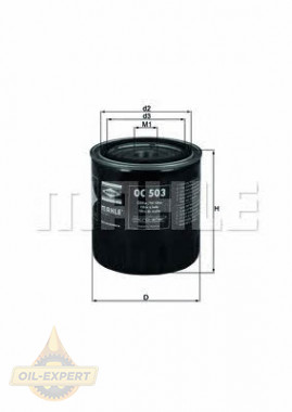 Mahle/knecht Фільтр масляний MAHLE/KNECHT OC 503 - Заображення 1
