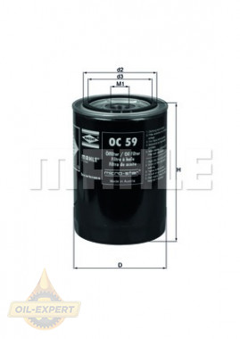 Mahle/Knecht Фильтр масляный MAHLE/KNECHT OC 59 - Картинка 2