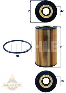 Mahle/knecht Фильтр масляный MAHLE/KNECHT OX 169D - Картинка 2