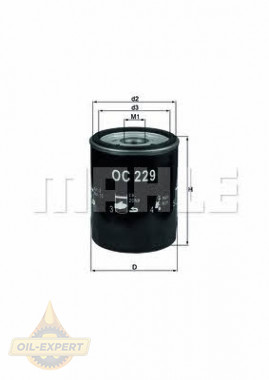 Mahle/Knecht Фильтр масляный MAHLE/KNECHT OC 229 - Картинка 1