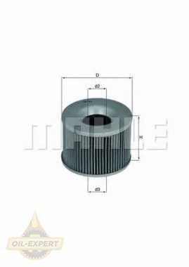 Mahle/Knecht Фильтр масляный MAHLE/KNECHT OX 61D - Картинка 1