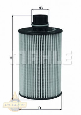 Mahle/Knecht Фильтр масляный MAHLE/KNECHT OX 1034D - Картинка 1
