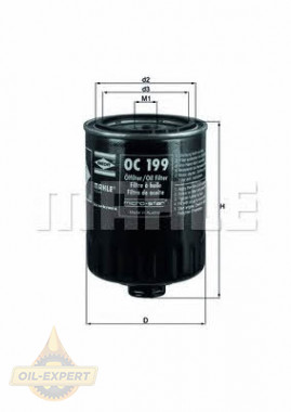 Mahle/Knecht Фильтр масляный MAHLE/KNECHT OC 199 - Картинка 1